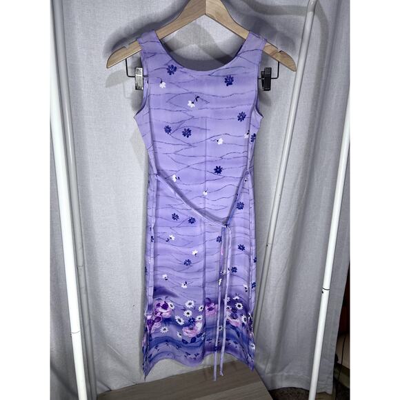 All that Jazz Dresses & Skirts - Vintage 90s y2K All‎ That Jazz Purple Floral Sleeveless Mini Dress